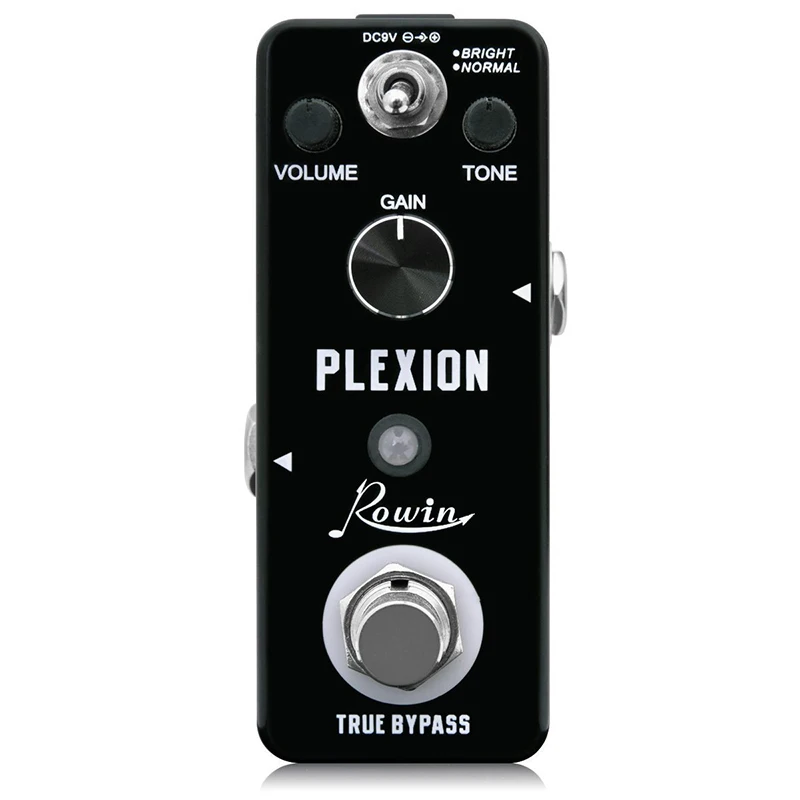 Rowin Plexion Distortion педаль для гитары и бас с ярким и нормальным режимом