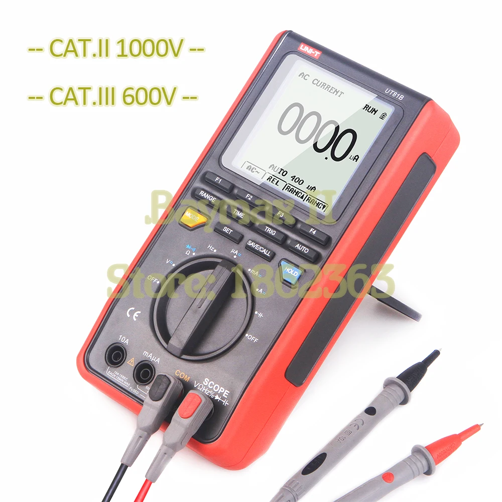 UNI T UT81B 8MHz 40mm/с отображением скорости выборки в реальном времени Портативный ЖК