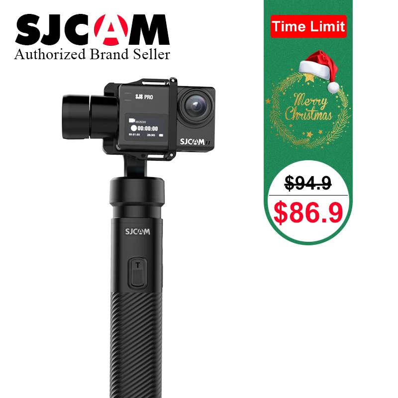 

Christmas Gift SJCAM SJ-Gimbal 2 Handheld 3 Axis Stabilizer Bluetooth Control GIMBAL for SJ6 SJ7 SJ8 Pro/Plus/Air Action Camera