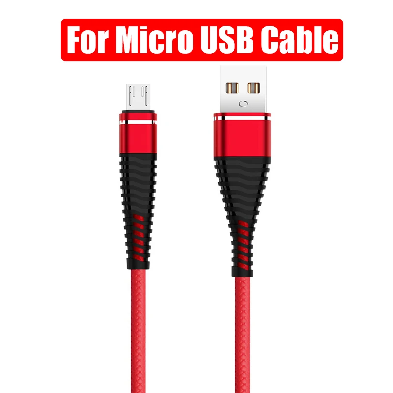 USB C Micro USB кабель для huawei samsung Весна зарядка зарядное устройство адаптер usb type C кабели для мобильных телефонов для Xiaomi - Цвет: Red For Micro USB