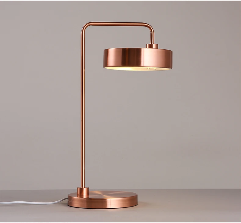 

Nordic Simply Art Designer Led Table Lamp Modern Concise Iron Study Light Hotel Room Bed Light With Led Bulbs