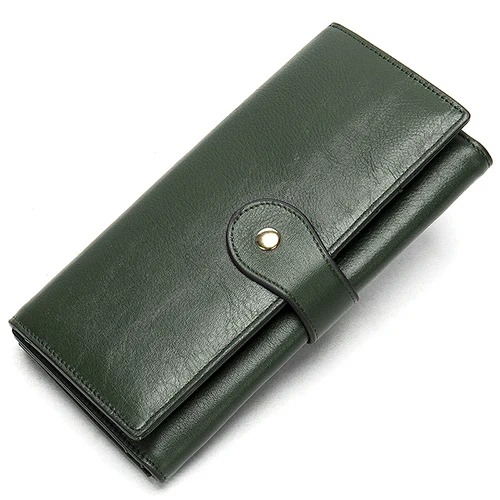 8303green WESTAL женский кошелек, женский клатч из натуральной кожи, Женский Длинный кошелек для телефона/карты, женские кошельки, кошельки для девушек, кошельки, сумка для денег - Цвет: 8303green