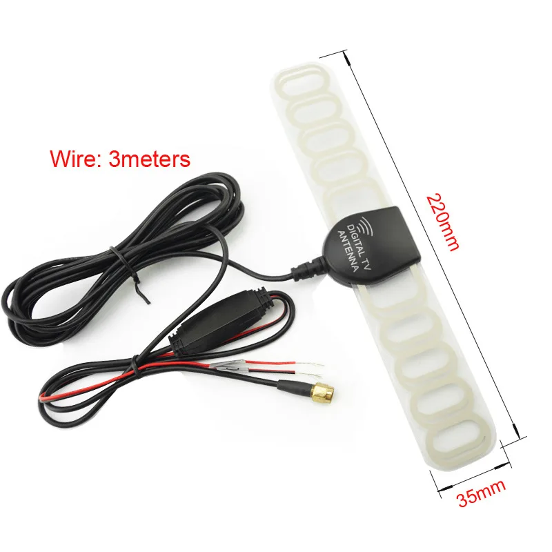 

Car SMA Connector Active TV Antenna Aerial With Built-in Amplifier For Digital TV