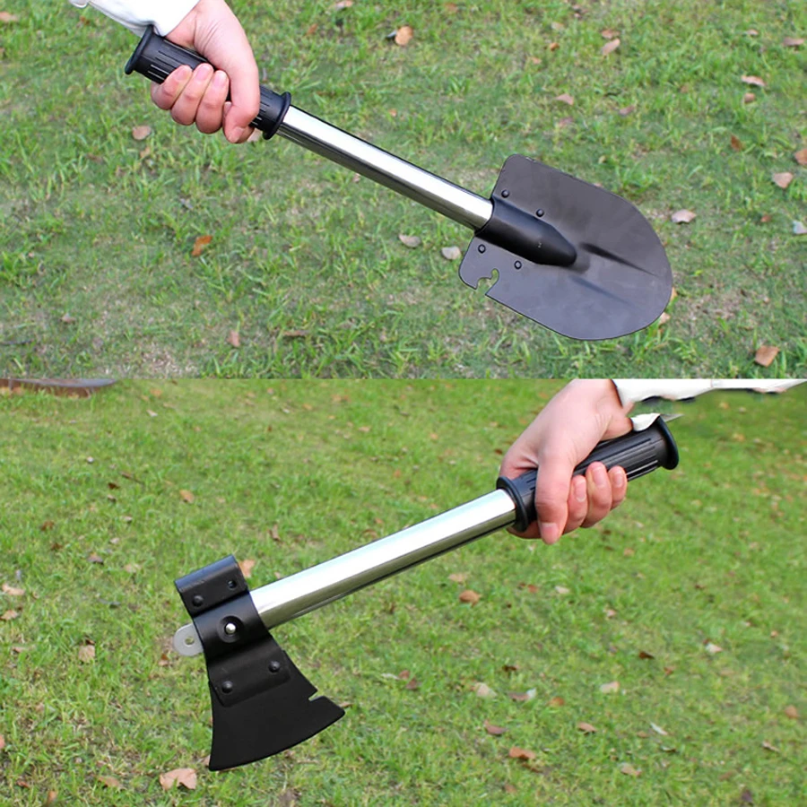 

Four In One Multifunctional Shovel Engineer Spade Special Tents Mini Tools Iron Removable Outdoor Gardening Survival Shovel Tool