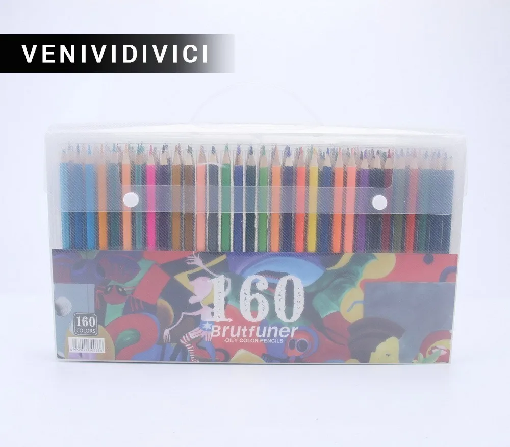 

Hot LSH 160 smooth oily water-insoluble pencil bright comics graffiti color lead school supplies NEW