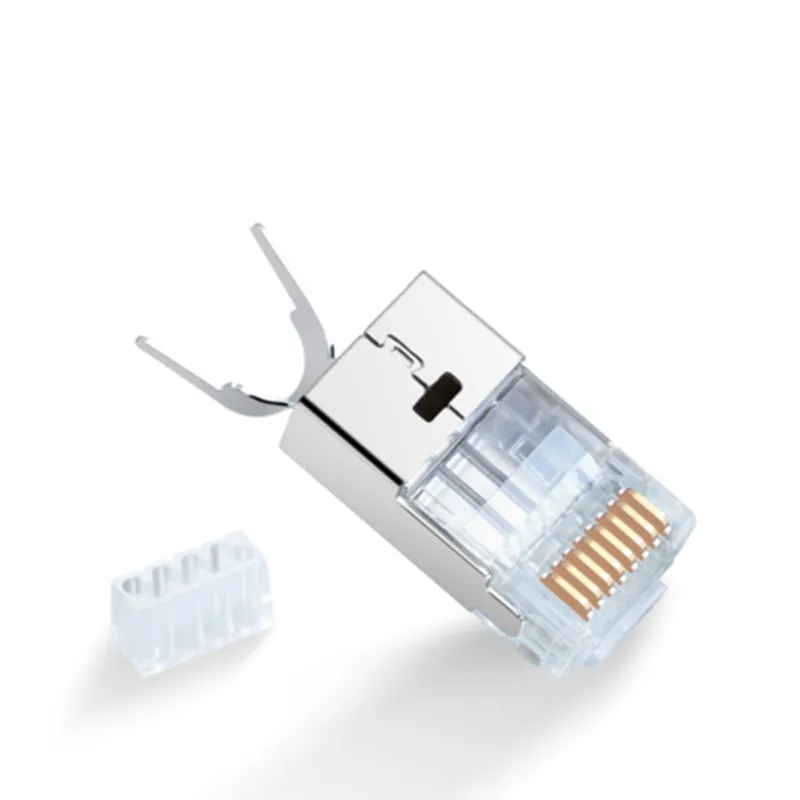 5 компл. Разъем Rj45 Cat7 качество кристалл голова Lan кабель адаптер 10Gb Ethernet сетевой кабель 8p8c металлическое Экранирование модульный разъем - Цвет: Quantity