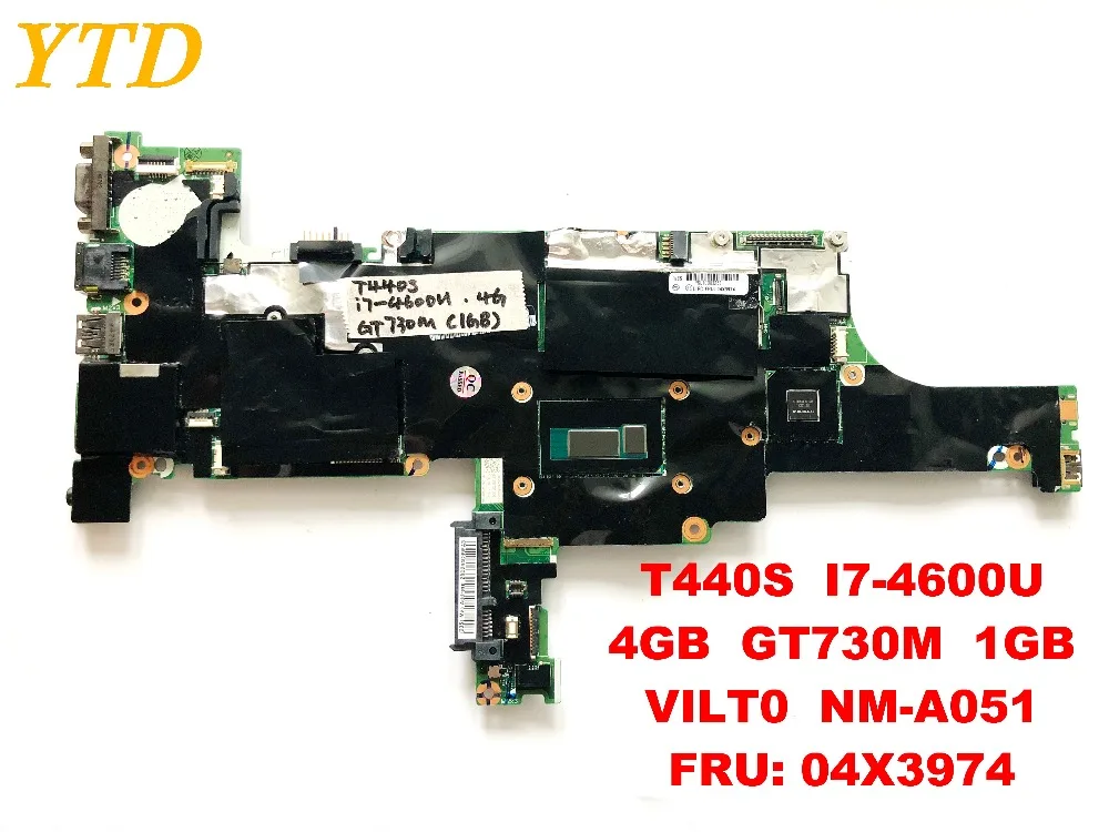  Original for Lenovo T440S laptop motherboard T440S I7-4600U 4GB GT730M 1GB VILT0 NM-A051 FRU;04X397