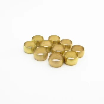 

10PCS 8mm ID Brass Double Taper Ferrule Compression Sleeve Seal Ring Pipe Fitting For Tube Centralized Lubrication System