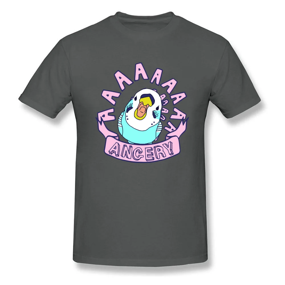 Tops T Shirt angery budgie VALENTINE DAY Short Sleeve Pure Cotton Round Collar Boy Tshirts Simple Style T Shirt Hip Hop angery budgie carbon
