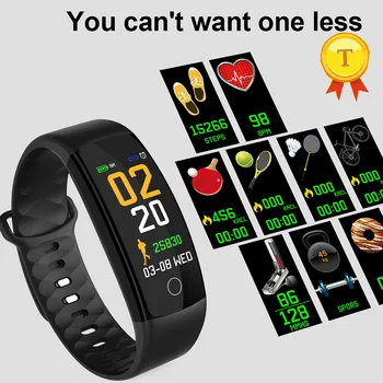 

New Smart Bluetooth Fitness Tracking Bracelet incoming call Heart Rate blood pressure Monitoring for Android IOS Mobile Phones