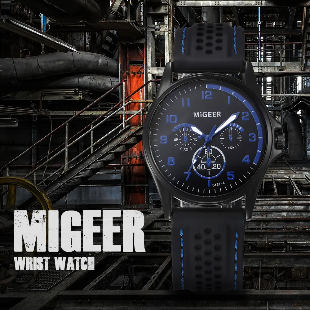 

2018 Men Fashion Silicone strap Sport Cool Quartz Hours Wrist Analog Watch Men Watch Relogio Masculino 2019 Fashion A40