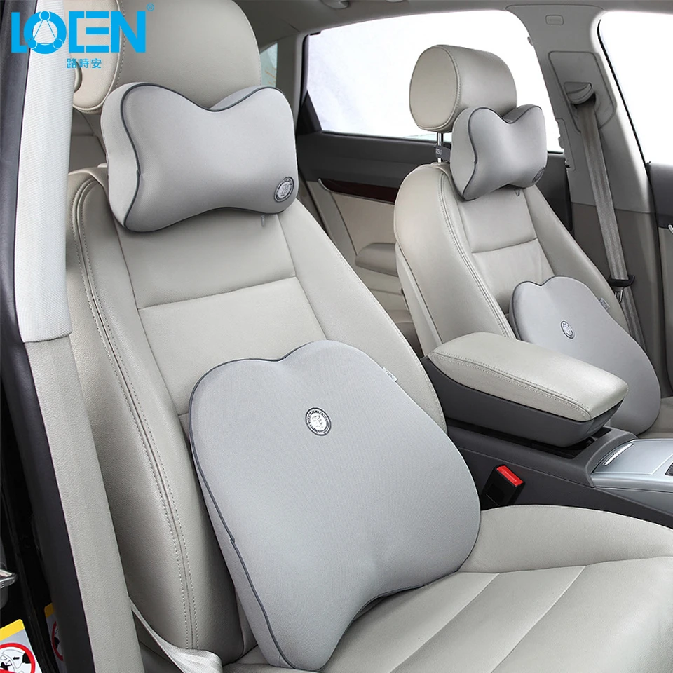 高品質車の首クッション腰サポート 11 色固体車ランバーサポートで設定セットカーシートカバークッション Car Neck Car Seat Cover Cushioncar Neck Cushion Aliexpress