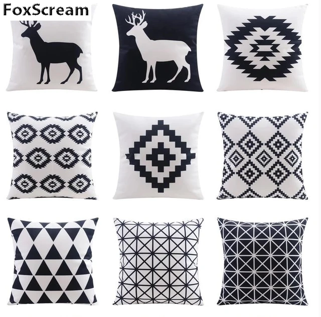 Home Textile Decorative Pillows Geometric Case Gray Home Textile Decorative Pillows Geometric Case Gray Cushion Cover Decor Linen Cushions For Sofa