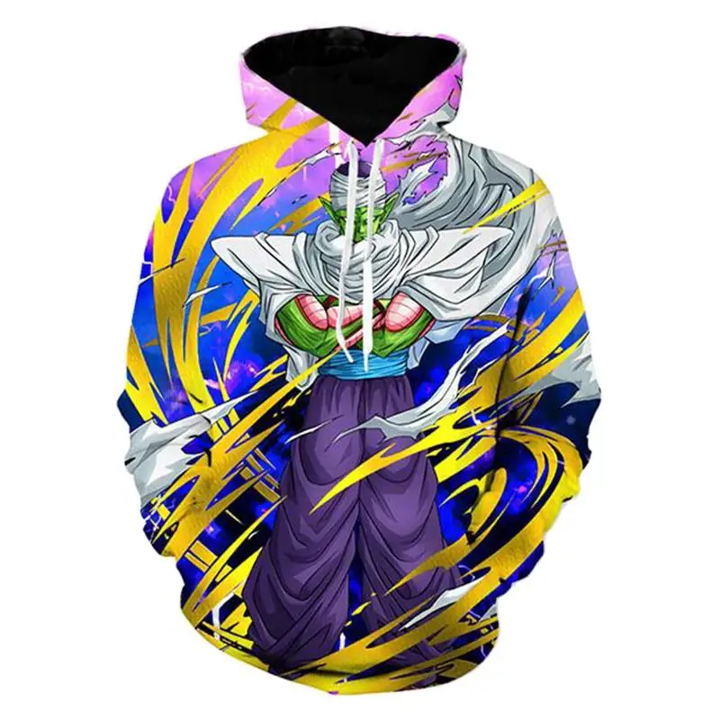 

Men Hoodies 2017 New Fashion Cool Sweatshirt Hoodie 3d Print Piccolo Dragon Ball Z Hip Hop Streetwears Jackets Unisex Tops