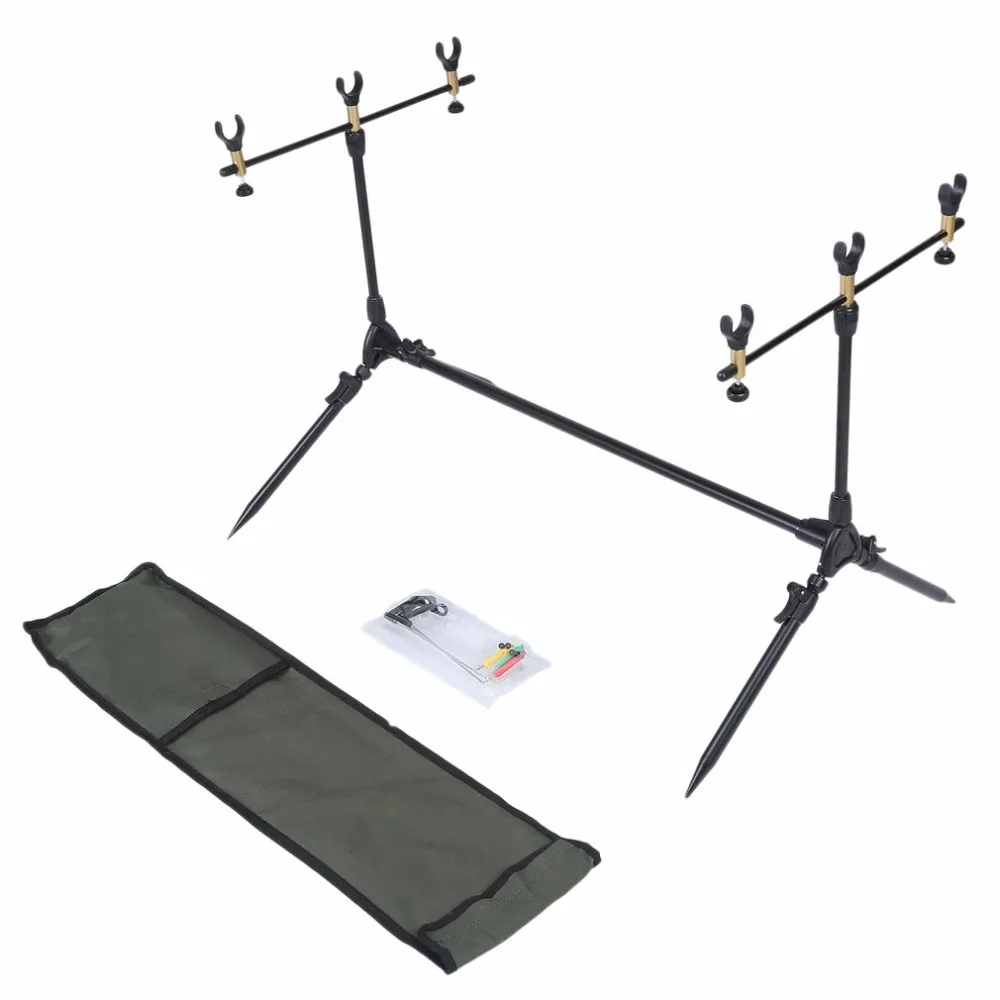 Adjustable Retractable Carp Fishing Rod Pod Stand Holder Fishing Pole