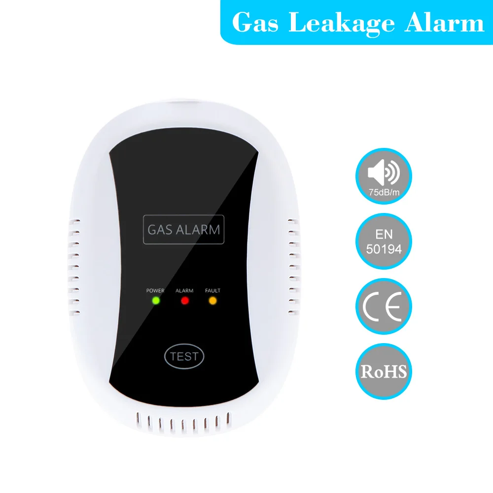 

CE High Sensitive Combustible Natural Gas Leakage Alarm Detector Sensor for Home Security Gas Detector