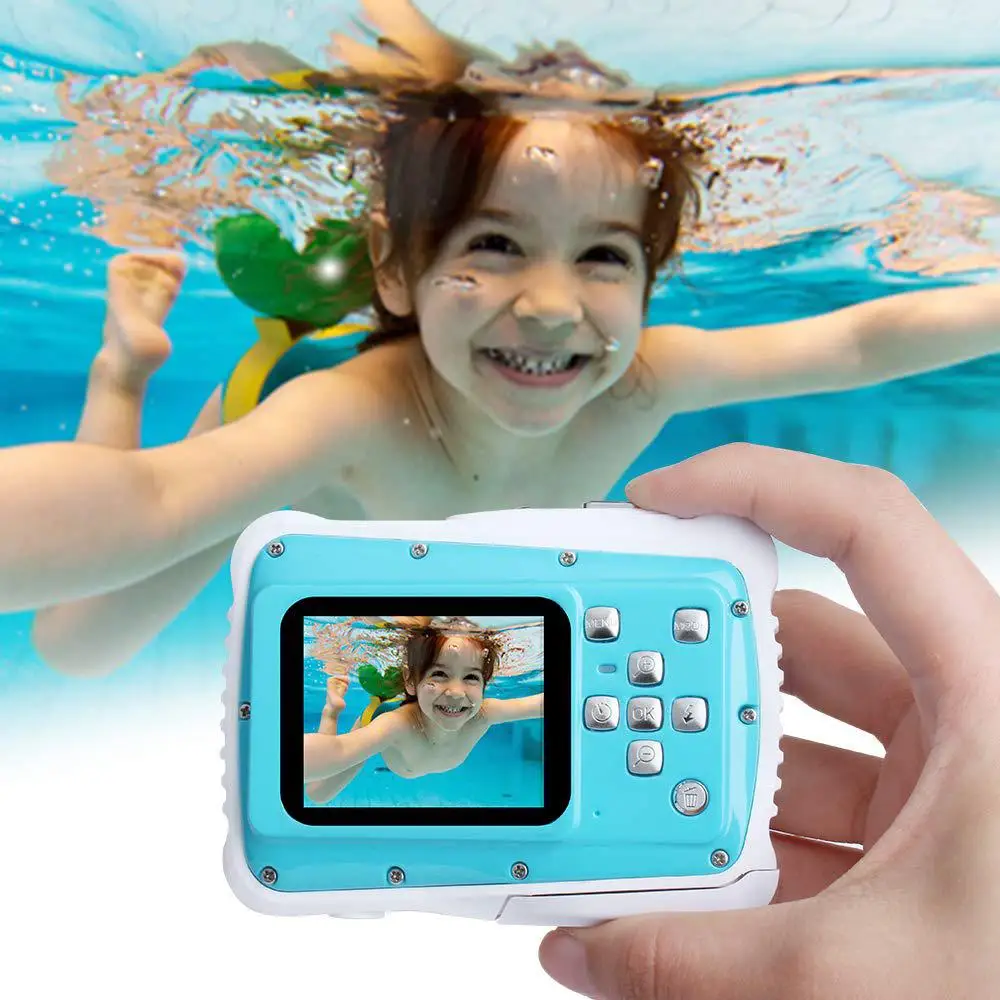 Детская цифровая водостойкая камера цифровая камера 21MP HD подводная камера видеокамера 2,0 дюймов ЖК-экран 8X цифровой зум r25