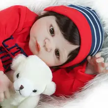 55cm bonecas reborn bebê silicone, completa, vinil, brinquedos, presentes, bonito, plamates para meninas e meninos, presentes