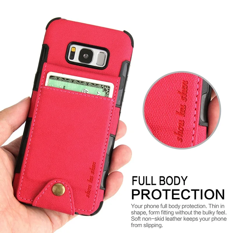 Retro PU Leather Case For Samsung Galaxy S9 S8 Plus Cover Multi Wallet Card Holder Slots Phone |