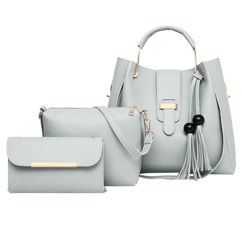 Женская сумка, 3 шт. в упаковке, женские роскошные сумки, женские дизайнерские сумки через плечо, ретро узор, ручная сумка для женщин, композитная сумка L3