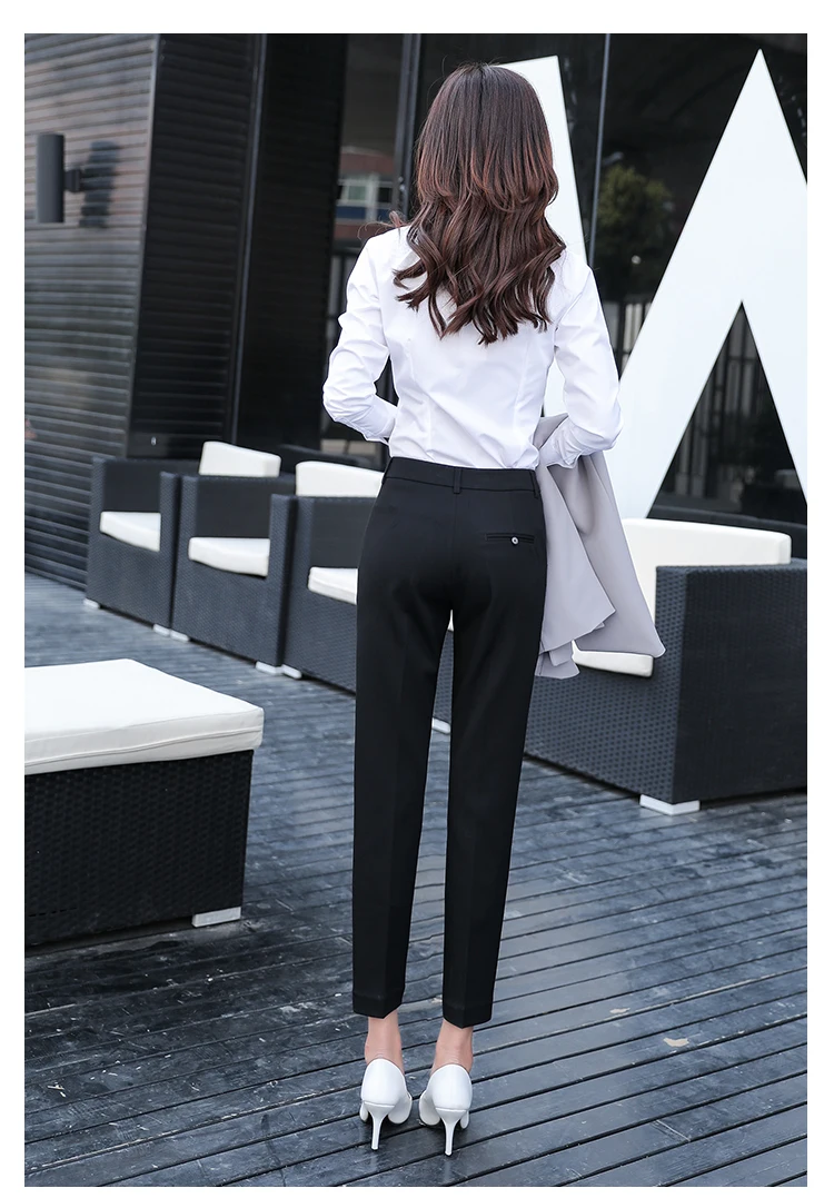 JUJULAND, женские брюки, рабочая одежда, повседневные, весенние, черные, узкие брюки размера плюс, 3XL, женские облегающие брюки, эластичные, Pantalones Mujer 9085