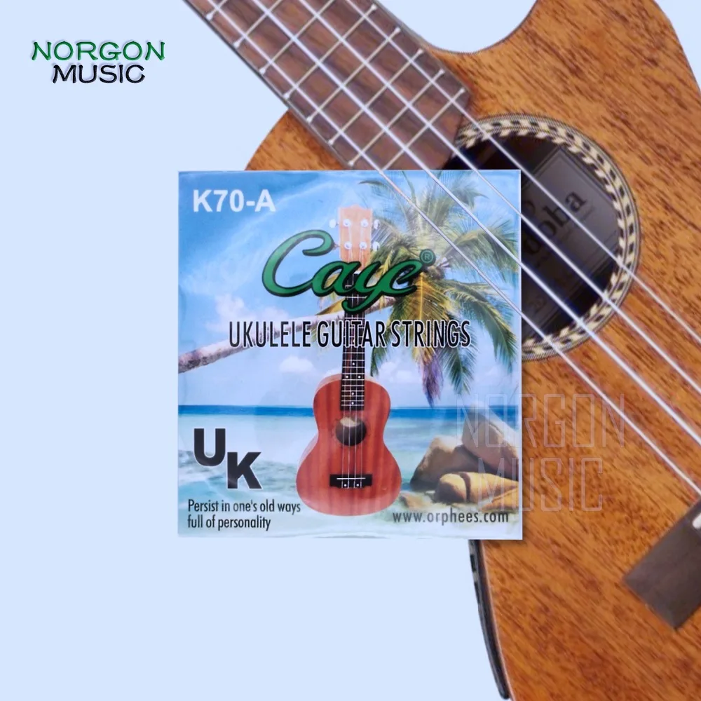 

Caye Ukulele Strings White Nylon Core Replacement Musical Instruments Accessories K70-A Parts 21 in 23 inches