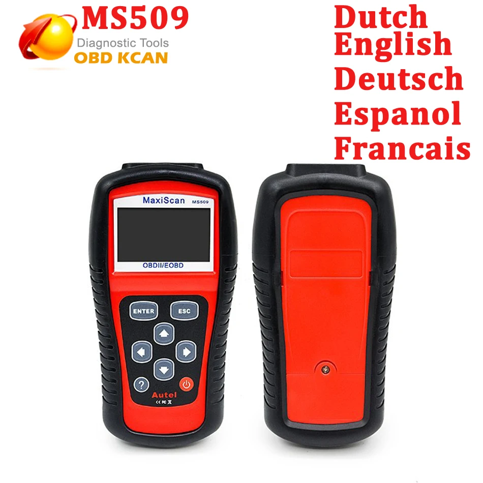

MaxiScan MS509 OBDII/EOBD Scanner for US, European & Asian vehicles Autel MS 509 support mult-languages Fast Shipping