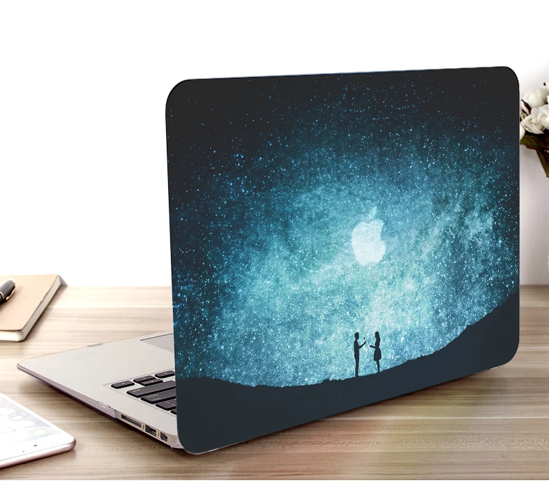 Новинка 2019 чехол для планшета с цветным принтом Жесткий Чехол ноутбука Apple Macbook Air