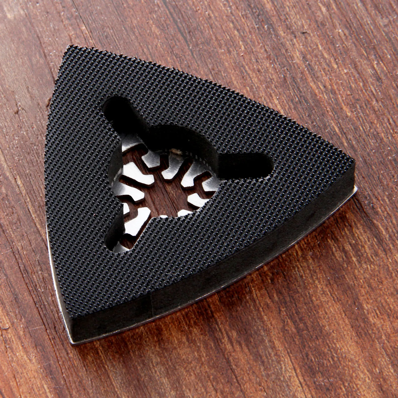1Pc Universal Stainless Steel 80mm Triangular Sanding Pad Oscillating Multi Tools Polishing Grinding Drill Dremel Rotary Tools