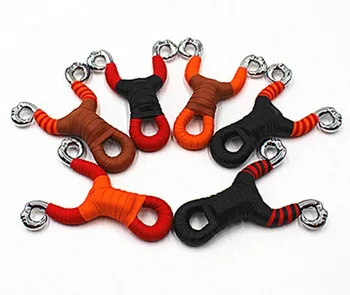 

Outdoors Zinc Alloy Slingshot Hide Antelope Slingshot Hunting Thick Wrist Band Catapult Sports Hunting Slingshot Bow Rubber