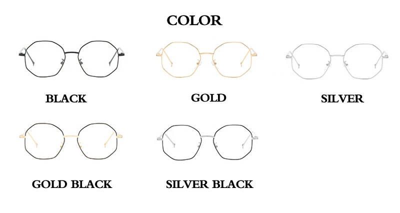 Zilead, полигональные металлические очки для близорукости, женские и мужские, прозрачные близорукие очки, близорукие очки с-0.5to-4,0