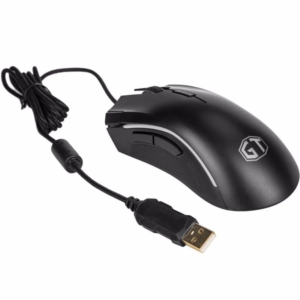 

Delux Colorful RGB Mouse Luminous Mouse Wired USB Mouse ABS Matt Appearance Mouse For Video Game