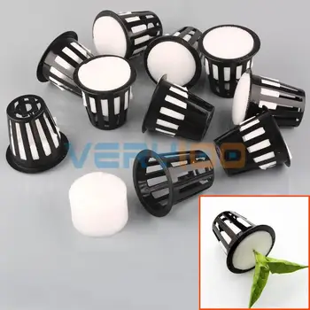 

10Set Dia.48mm Mesh Pot Net Basket+Clone Collar Foam Insert Hydroponic Aeroponic Plant