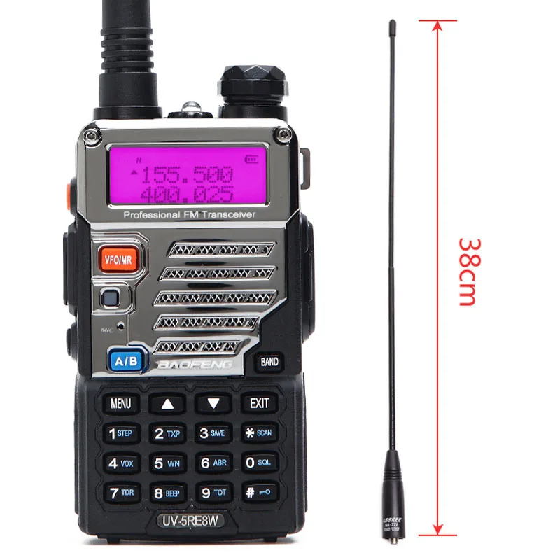

BaoFeng UV-5RE 8W Walkie Talkie 10km Dual Band UV 5RE Two way Radio VOX Flashlight With NA-771 Antennna Handheld Ham CB Radio
