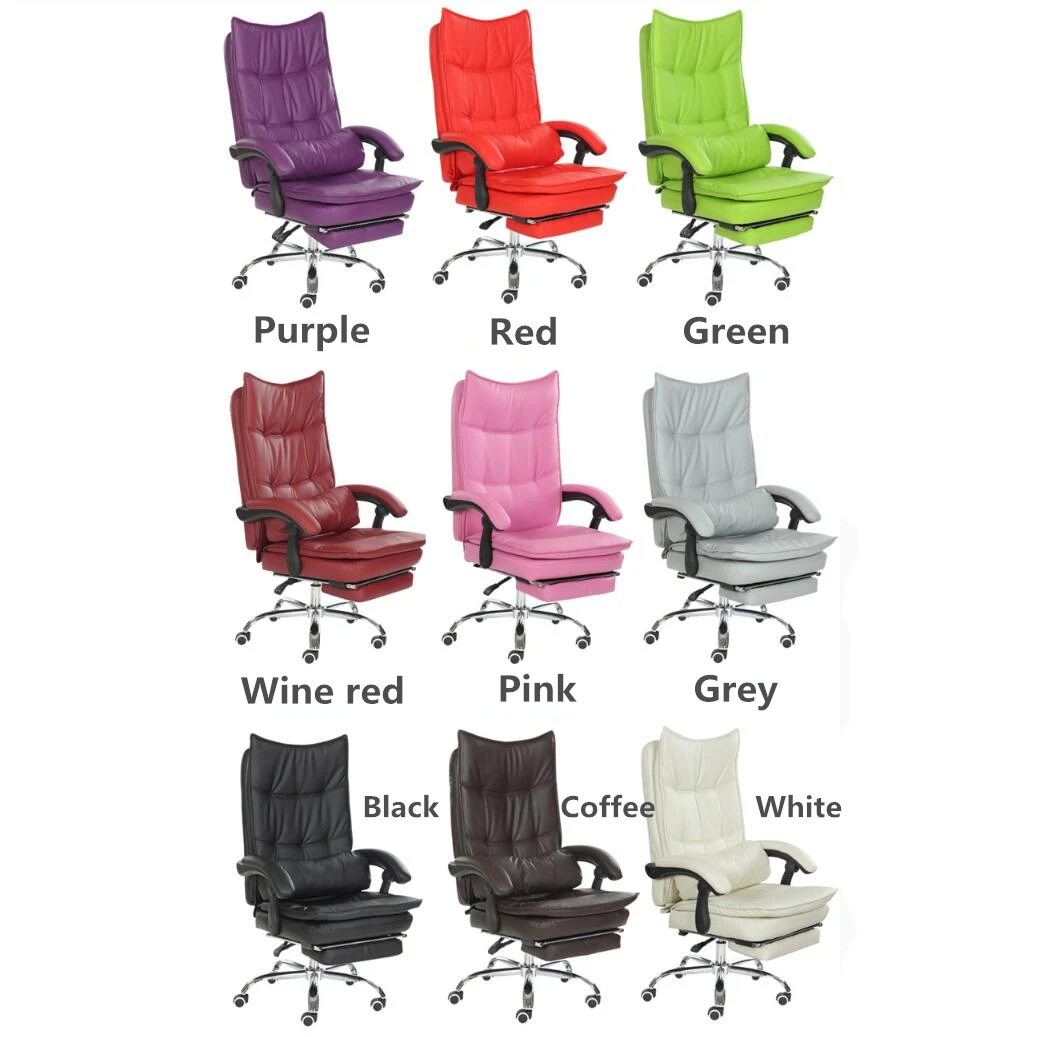 Luxury Fashion Super Soft Leisure Lying Boss Chair Rotary Lifting Computer Chair With Footrest Thicken Cushion Swivel Chair