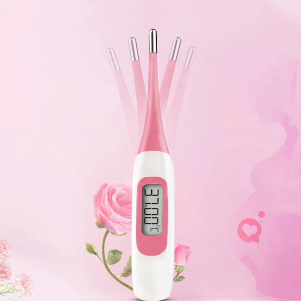 Women Digital Basal Measuring Ovulation Thermometer Probe Easy Get Pregnant Natural Family Planning Oral Rectal Armpit