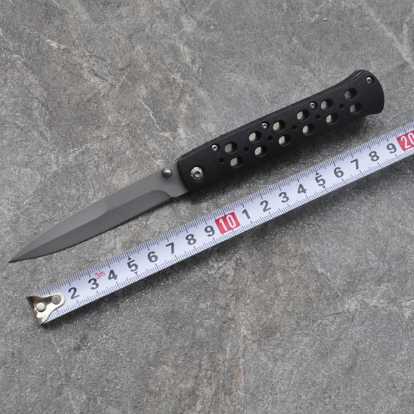 Складной карманный нож для выживания с нейлоновой волнистой волоконной ручкой, титановые инструменты для кемпинга и охоты, походные боевые ножи для повседневного использования