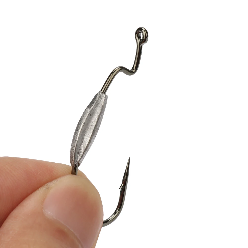 20 шт. рыболовные крючки с зазубринами 1 # 2/0 #|lead offset hook|offset hookfishing hook |
