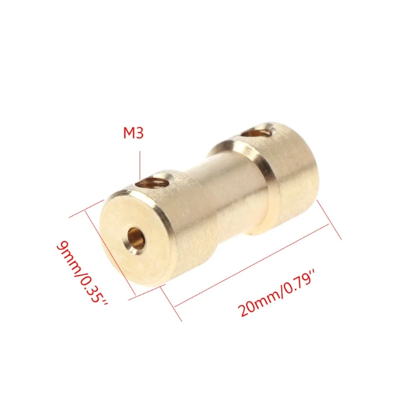 Shaft Coupler #2 5pcs Motor Copper Shaft Coupler Coupling Connector Sleeve Transfer Joint Adapter Shaft Coupler #2 5pcs Motor Copper Shaft Coupler Coupling Connector Sleeve Transfer Joint Adapter