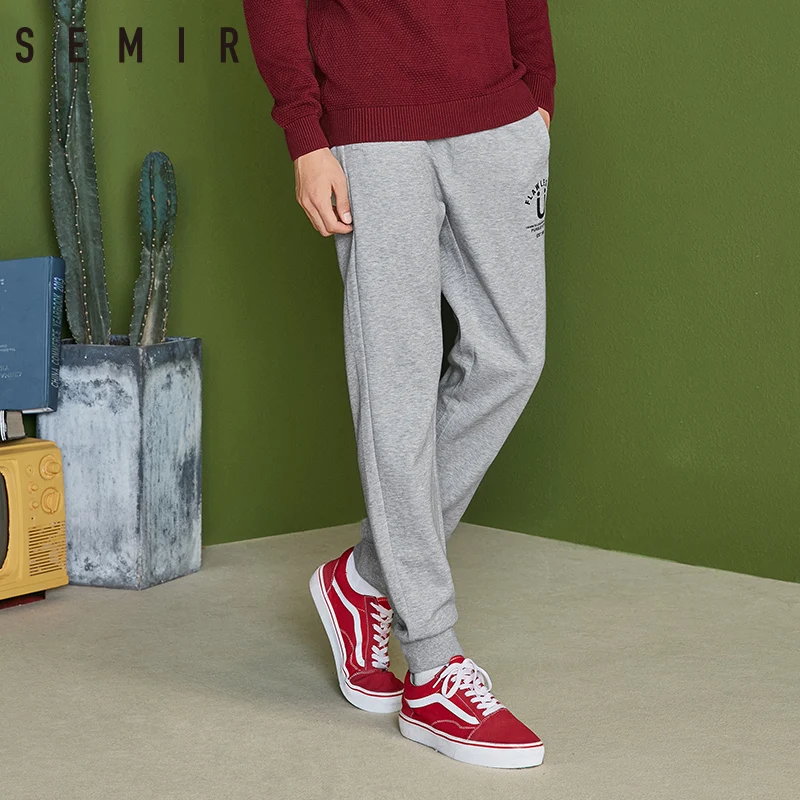 

SEMIR Men Pull-on Joggers with Slant Pocket Men's Sweatpants Sport Pants with Drawstring Waistband Ribbing at Waist and Hem