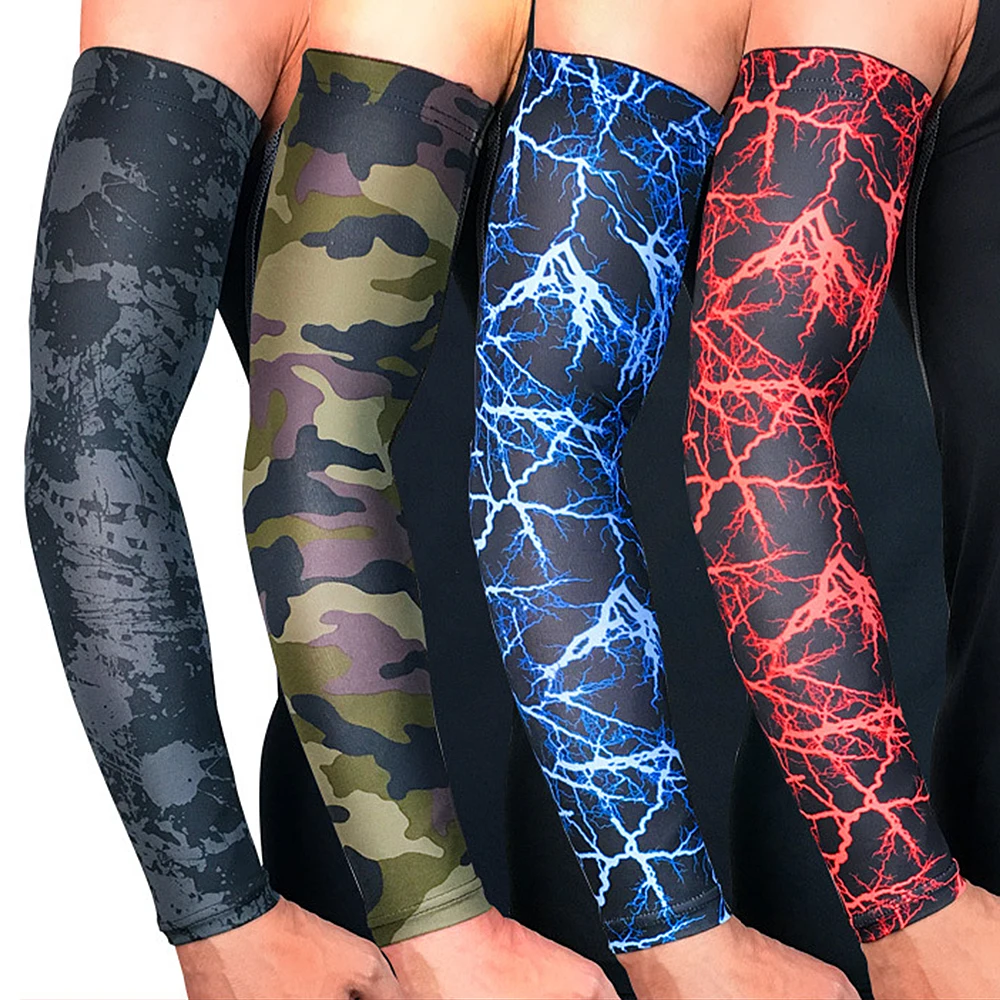 

1PC High Quality Quick Dry UV Protection Running Arm Sleeves Basketball Elbow Pad Fitness Armguards Sports Cycling Arm Warmers