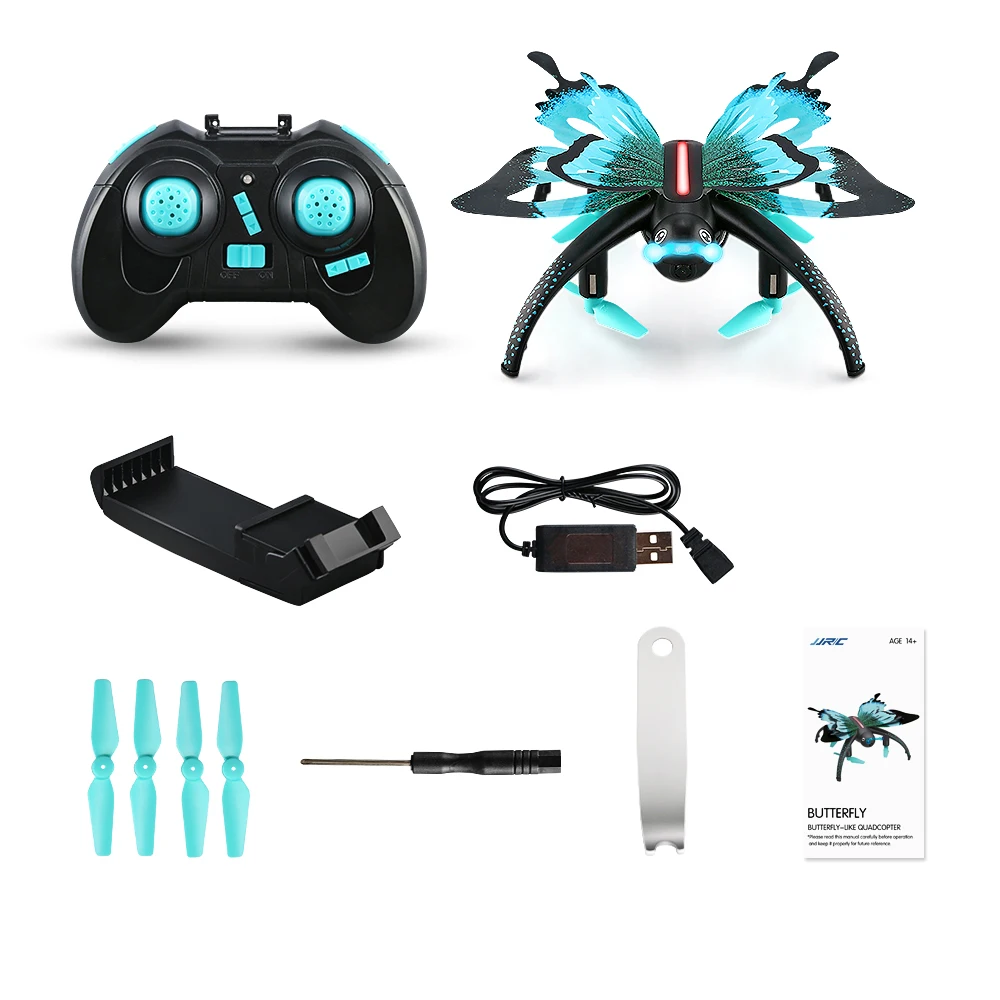 

JJRC H42WH WIFI 0.3MP Camera 6 Axis 2.4G 4CH Voice Control Altitude Hold Mode Butterfly-like RC Quadcopter Multirotor Toys