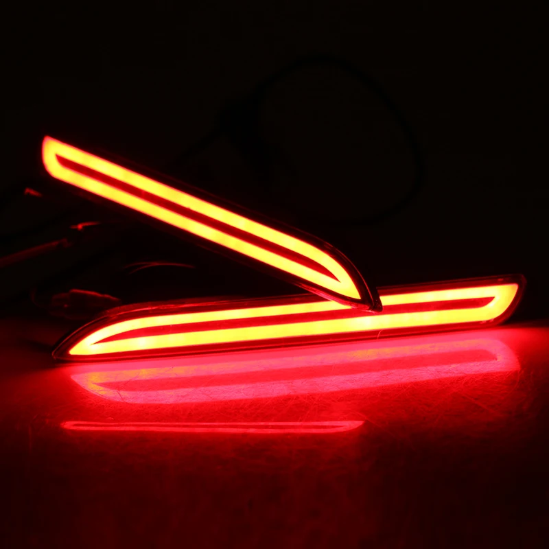 

2PC/Set LED Rear Bumper Reflector Light For Toyota Camry 2009-2014 Multi-functions Car Tail Light Auto Bulb Brake Light Fog Lamp