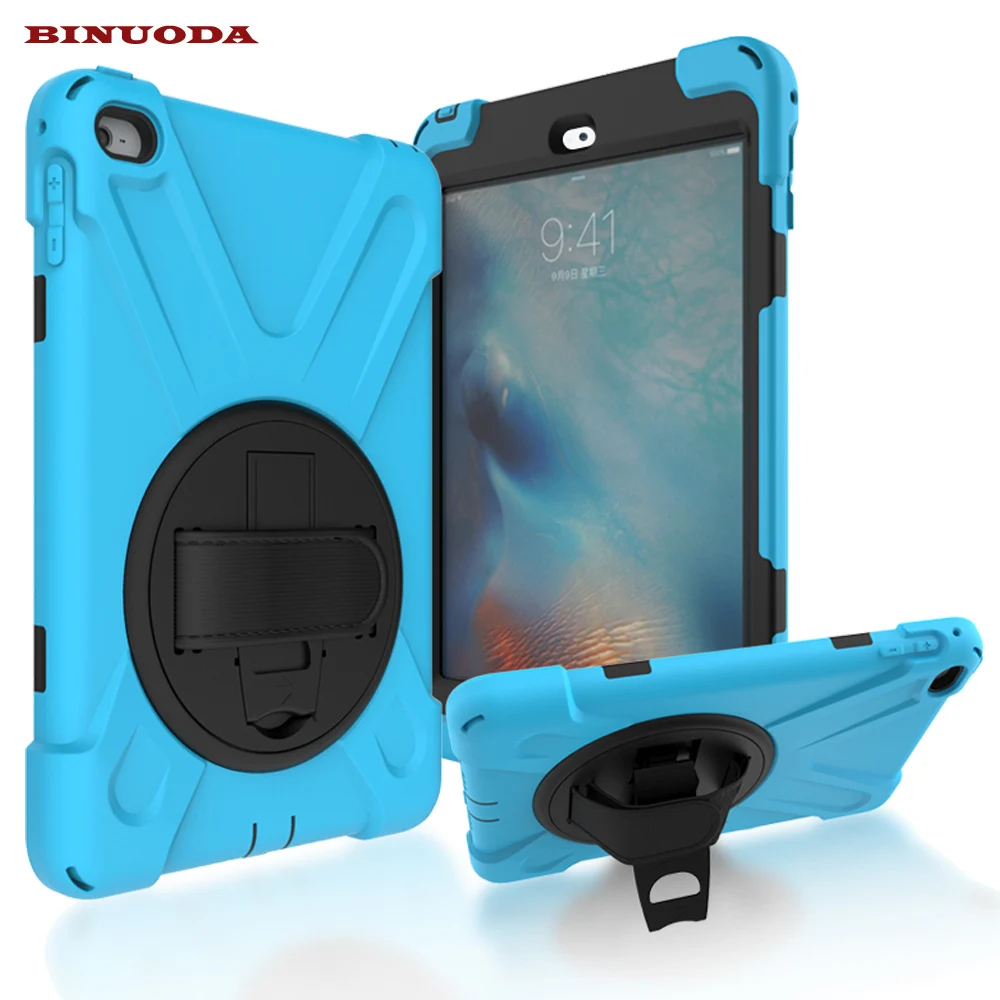New Kids Safe For iPad Mini 4 Case 360 Degree Rotating Full Body Rugged