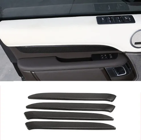 

For Land Rover Discovery 5 LR5 2017 Car-Styling Plastic Interior Door Decoration Protector Plate Cover Trim Carbon Fiber 4pcs