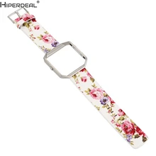 HIPERDEAL цветочный кожаный ремешок замена ремешок и рамка держатель оболочки для Fitbit Blaze
