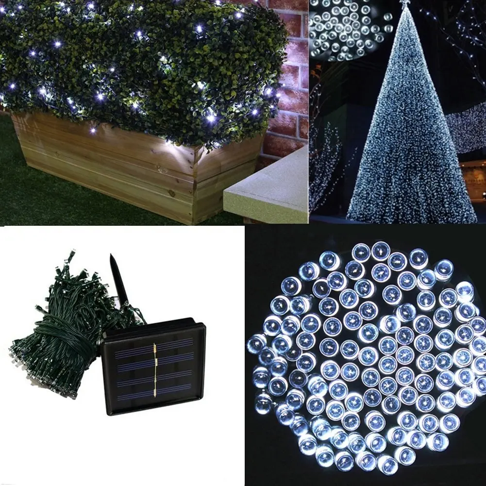 20M 200 LEDs Solar Waterproof Outdoor Multicolor LED String Lights Christmas Lights Holiday