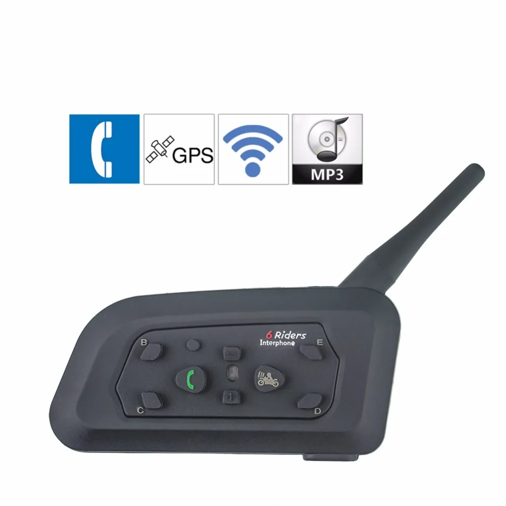Prix pour 2017 Nouveau 1 PCS 1200 M Moto Bluetooth Casque Interphone pour 6 coureurs BT Sans Fil intercomunicador Interphone Casques MP3 Prix pour 2017 Nouveau 1 PCS 1200 M Moto Bluetooth Casque Interphone pour 6 coureurs BT Sans Fil intercomunicador Interphone Casques MP3