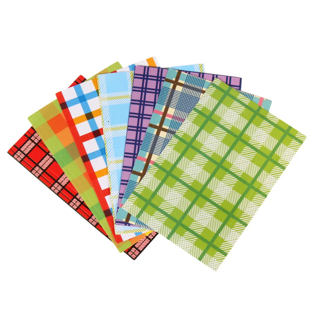 20sheets pack 5packs of classic polaroid decorative sticker font b tartan b font pattern photo frame