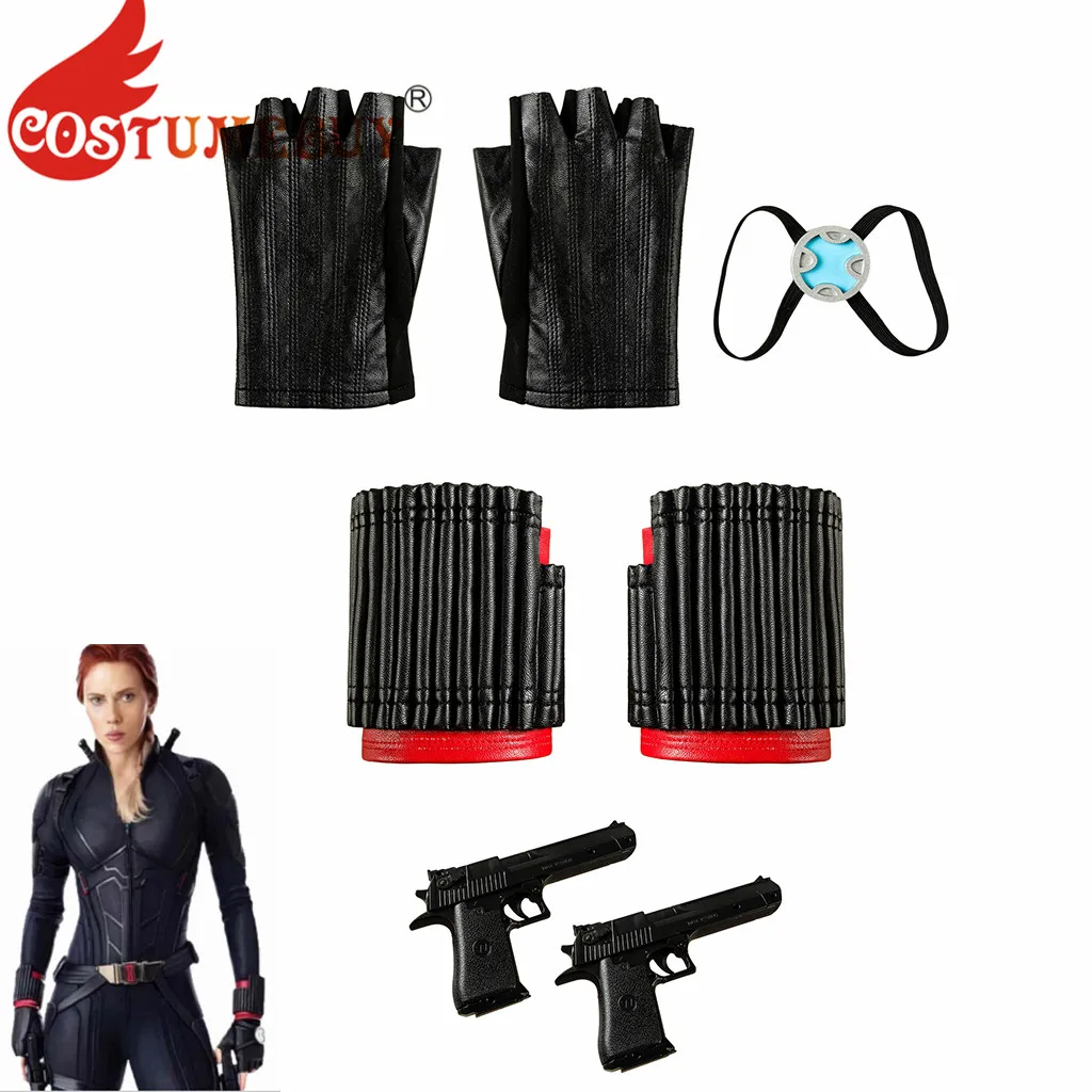 CostumeBuy Black Widow, перчатки для косплея, нарукавники на запястье, аксессуары, Мстители: Endgame Black Widow, аксессуары для косплея L920